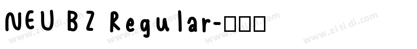 NEU BZ Regular字体转换